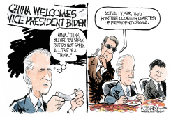 CHINA WELCOMES BIDEN by Jeff Koterba