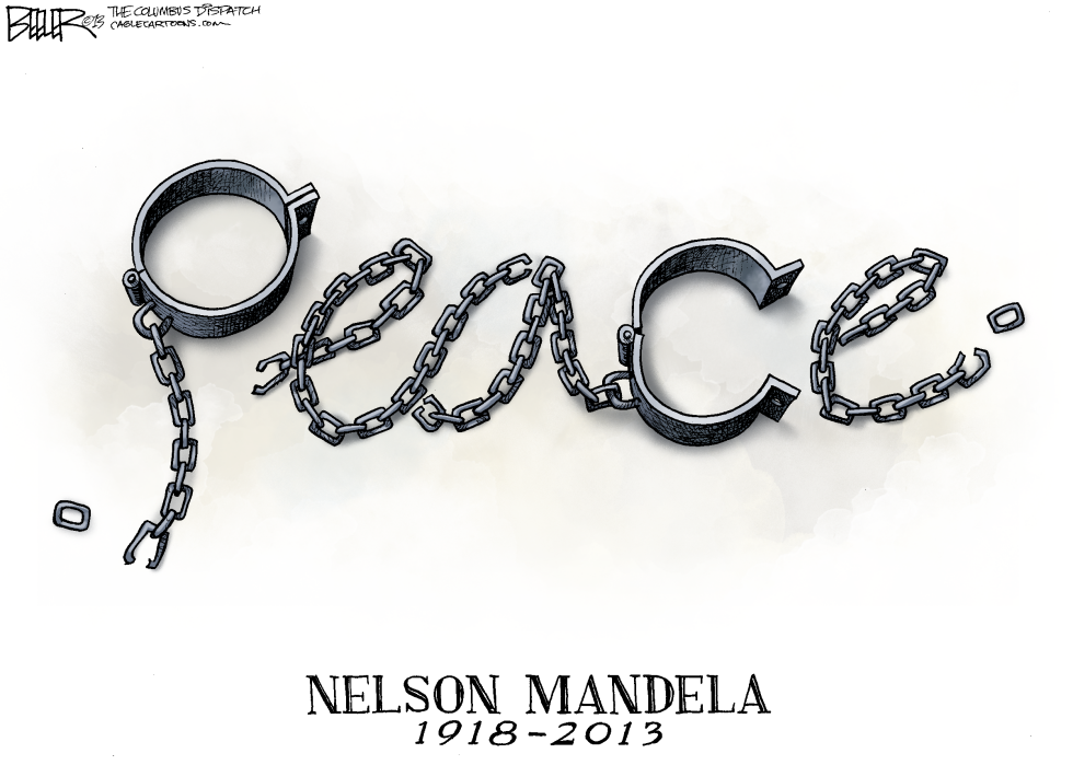  NELSON MANDELA by Nate Beeler