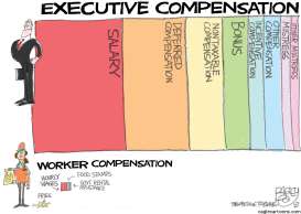 CEO AND WORKER PAY by Pat Bagley