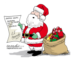 SANTA Y MANDELA by Arcadio Esquivel