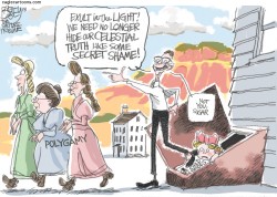 POLYGAMY COMES OUT -  by Pat Bagley