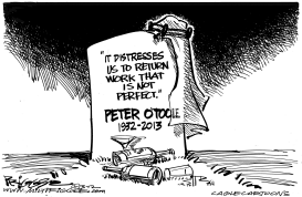 O'TOOLE OBIT by Milt Priggee