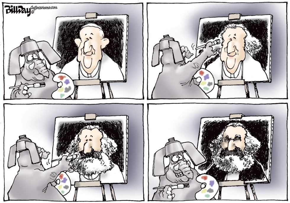  POPE FRANCIS MARX   by Bill Day