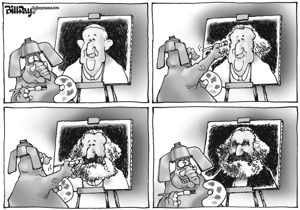  POPE FRANCIS MARX   by Bill Day