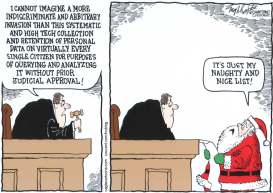 SANTA NSA by Bob Englehart