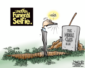 FUNERAL SELFIE by John Cole