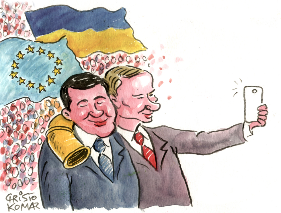  PUTIN&YANUKOVYCH SELFIE by Christo Komarnitski