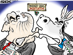 MISTLETOE SMOOCH by Steve Sack