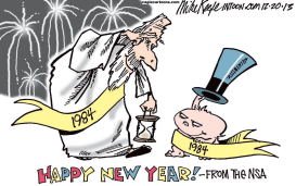 NSA NEW YEAR by Mike Keefe