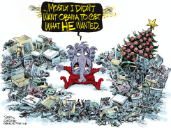 CHRISTMAS GOP AND OBAMA by Daryl Cagle