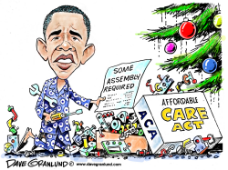 OBAMACARE HOLIDAY ASSEMBLY by Dave Granlund