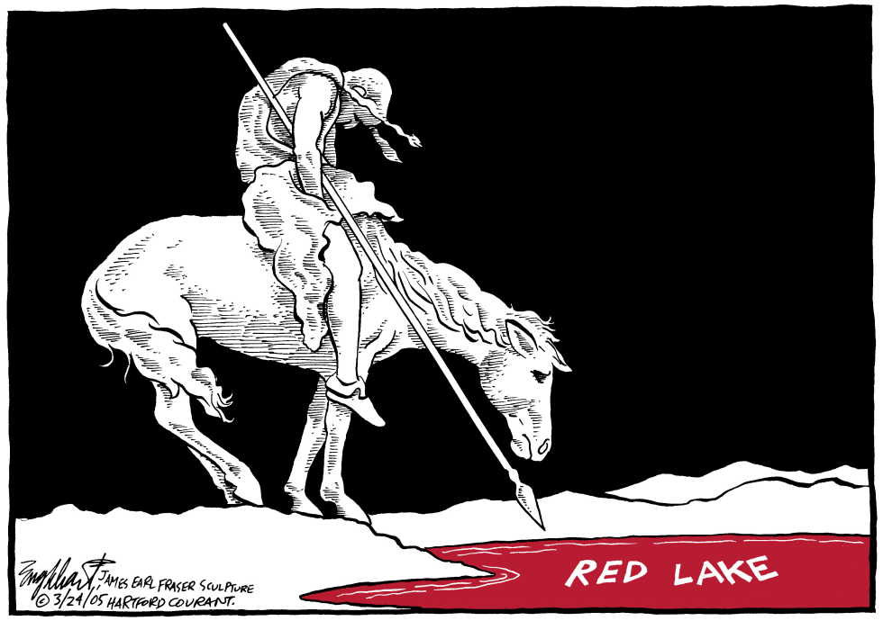  RED LAKE MASSACRE by Bob Englehart