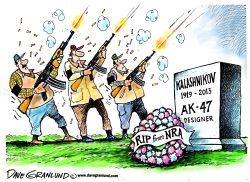 AK-47 DESIGNER DIES by Dave Granlund