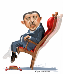 ERDOGAN  ON A TOTTERING THRON by Riber Hansson