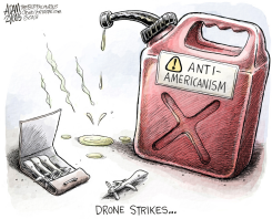 DRONE STRIKES by Adam Zyglis