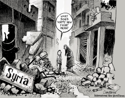 2014, AS SEEN FROM SYRIA by Patrick Chappatte