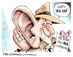 JUDGE OKS NSA LISTENING by Dave Granlund