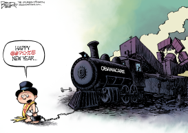 NEW YEAR WRECK by Nate Beeler