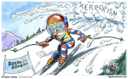 PUTIN - DOWNHILL TO SOCHI  by Taylor Jones