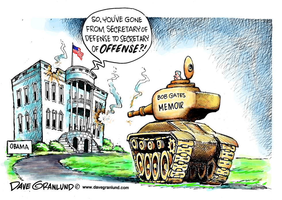  BOB GATES MEMOIR by Dave Granlund