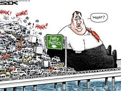 CHRISTIE ROADBLOCK by Steve Sack