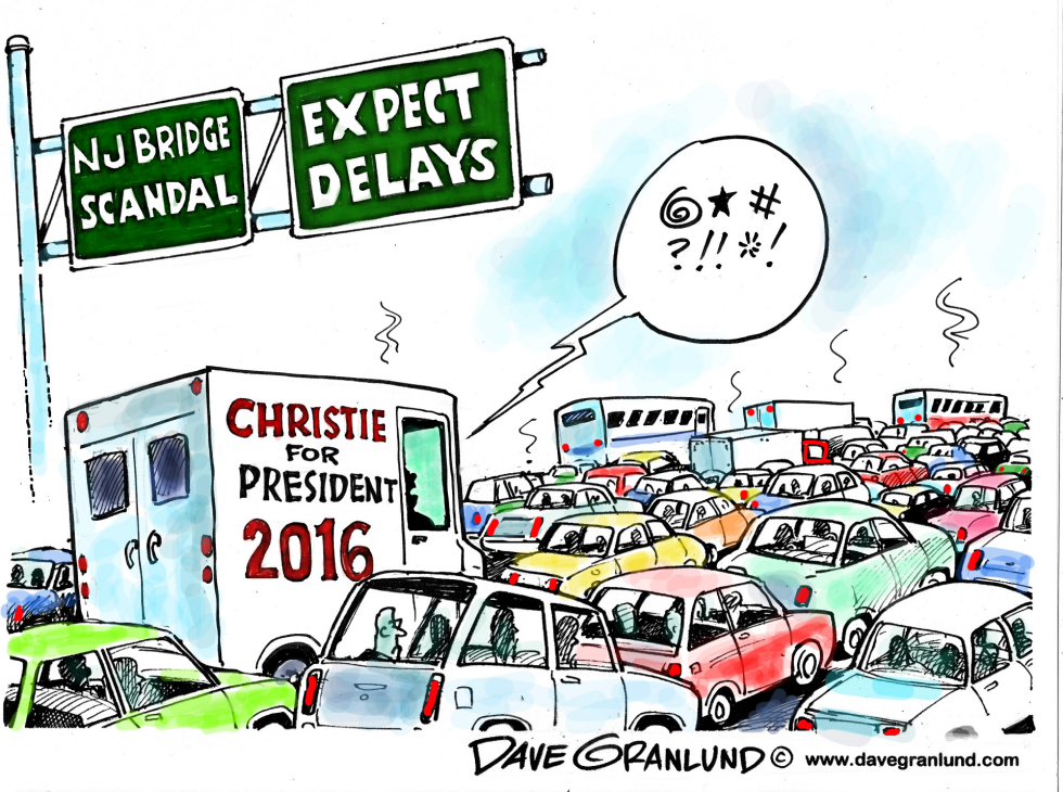  CHRISTIE AND BRIDGE SCANDAL by Dave Granlund