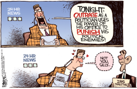 OBAMA VS CHRISTIE by Rick McKee