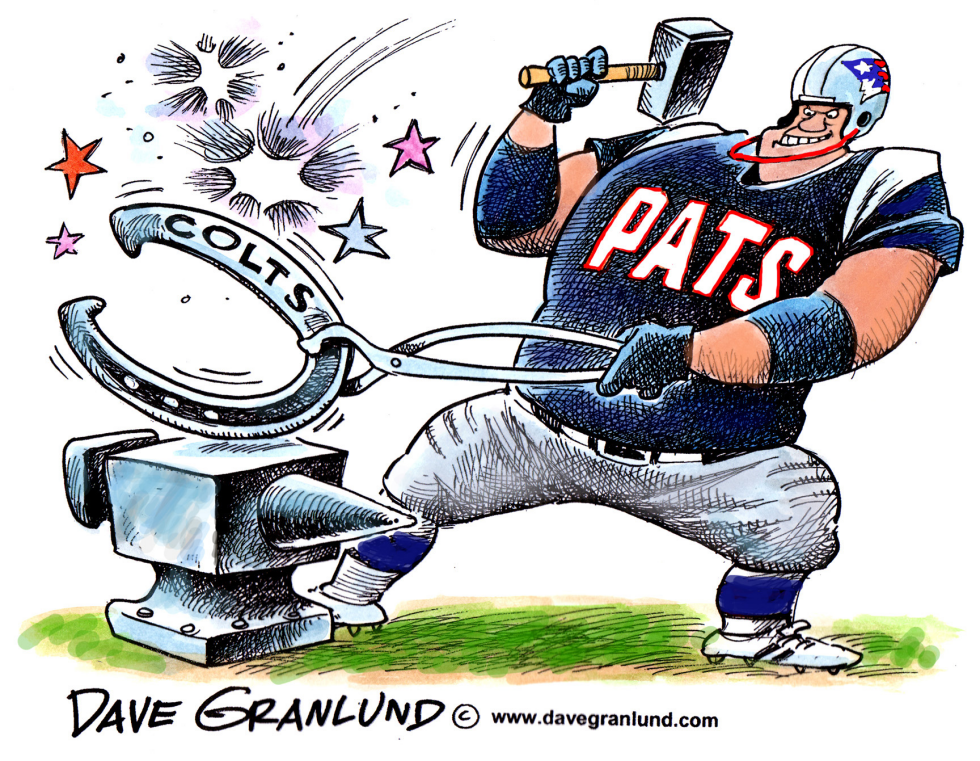  PATRIOTS BEAT COLTS by Dave Granlund