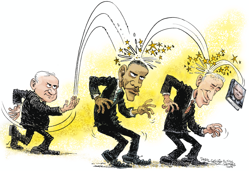  DEFENSE SECRETARY ROBERT GATES BOOK BOUNCE by Daryl Cagle