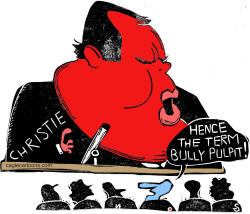 CHRISTIE BULLY PULPIT by Randall Enos