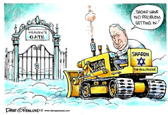 SHARON THE BULLDOZER by Dave Granlund