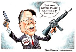 GUNS POPCORN AND SKITTLES by Dave Granlund