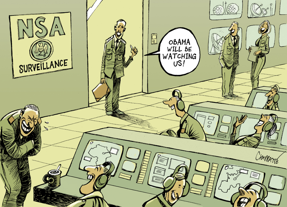  NEW RULES FOR THE NSA by Patrick Chappatte