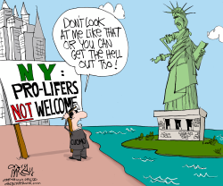 CUOMO WANTS PRO-LIFERS OUT by Gary McCoy