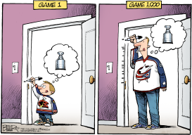 LOCAL OH - BLUE JACKETS MILESTONE by Nate Beeler