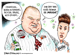 JUSTIN BIEBER ARRESTED by Dave Granlund