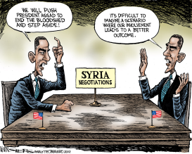 SYRIA NEGOTIATIONS by Kevin Siers