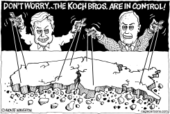 KOCH BROTHERS IN CONTROL by Wolverton