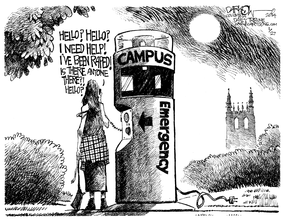  RAPE ON CAMPUS by John Darkow