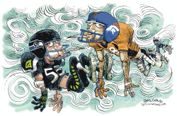 HIGH ON THE SUPER BOWL by Daryl Cagle