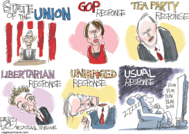 SOTU FIRST RESPONDERS by Pat Bagley