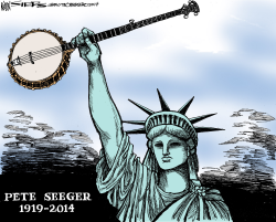 PETE SEEGER by Kevin Siers