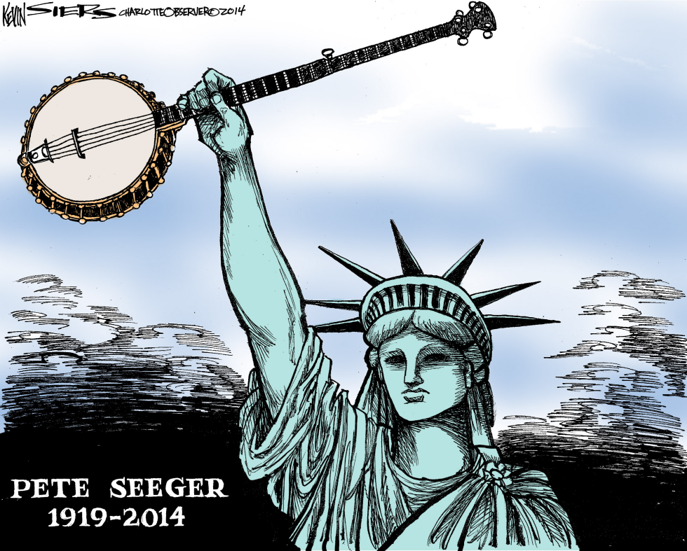  PETE SEEGER by Kevin Siers