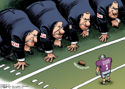 COLLEGE PLAYERS UNION by Nate Beeler