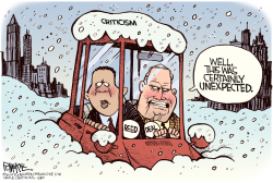 UNEXPECTED ATLANTA SNOW by Rick McKee