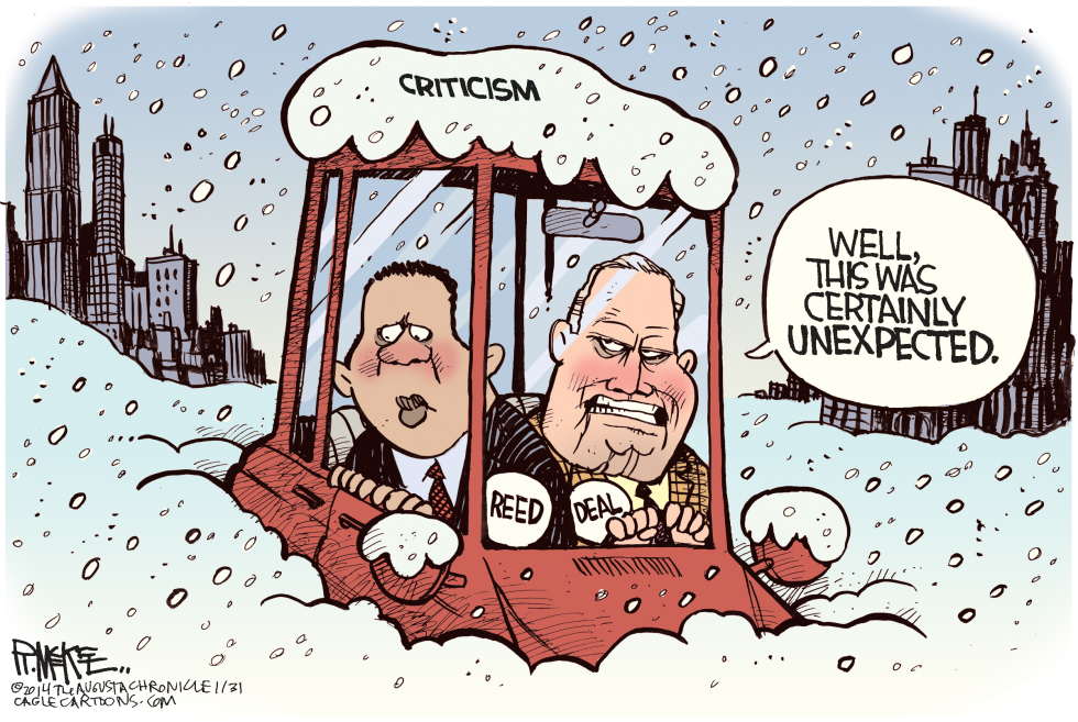  UNEXPECTED ATLANTA SNOW by Rick McKee