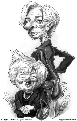 JANET YELLEN AND CHRISTINE LAGARDE by Taylor Jones