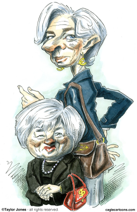 JANET YELLEN AND CHRISTINE LAGARDE  by Taylor Jones