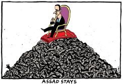 ASSAD STAYS by Schot