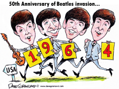 BEATLES US INVASION 1964 by Dave Granlund